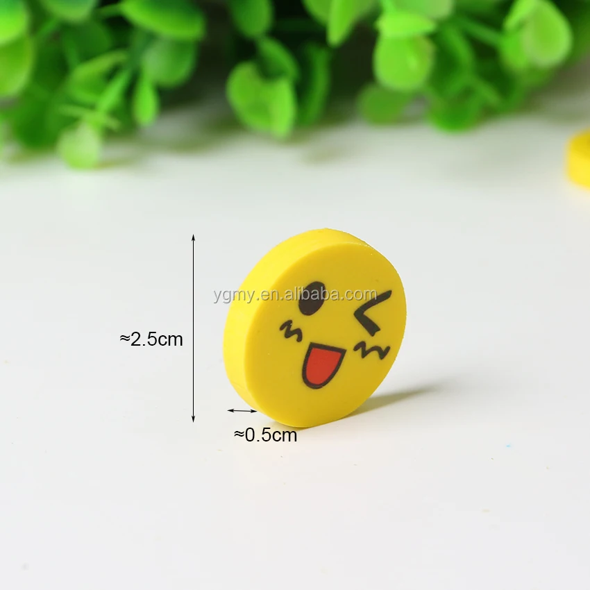 new lovely funny smile face eraser