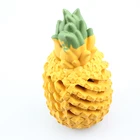 Hot selling dog puzzle rubber pineapple chew toy