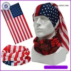 Mini MOQ , USA Flag Multifunction Headwear Custom Head Bandanas