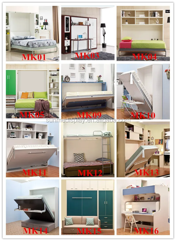 高品質寝室の家具シンプルな現代マーフィーベッド用販売仕入れ・メーカー・工場