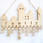 Wooden Birthday Reminder Calendar Plaque Sign Board Wall Hanging Family Decor Plaque