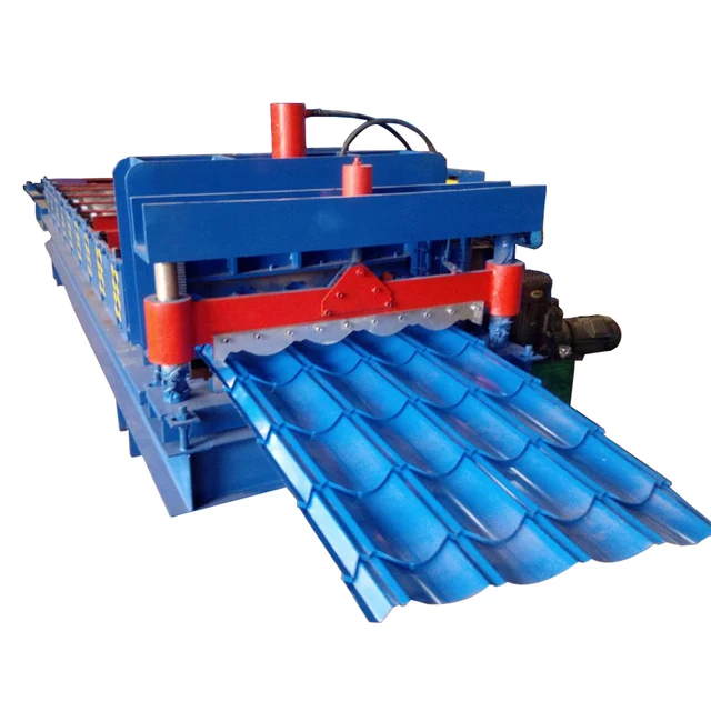 Building materical automatic glazed tile steel forming machine