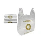 Supermarket T-shirt bags OXO corn starch biodegradable plastic bag