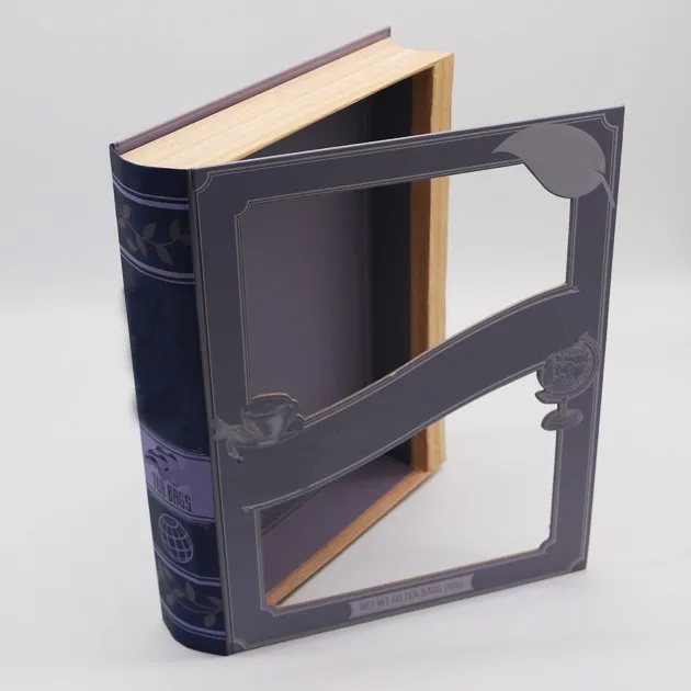 custom book shape flower gift box
