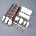 Wire to Board Connector, 4.2 mm, 24 Contacts,6pin 2 pin Header, Mini-Fit Jr 5566 Series, Through Hole