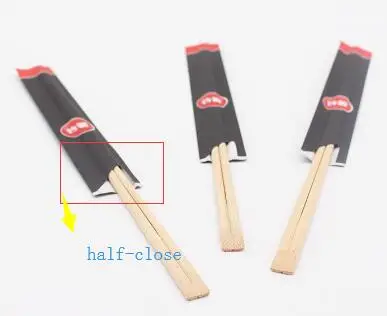 Custom Size Disposable Bamboo Chop Stick 5.0*24Cm Offer Custom Printed Sleeve