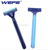 Higher quality Disposable razor twin blade stainless steel with strip moving head