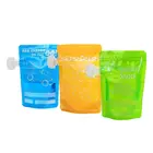 Special Shape Biodegradable Packaging Drinks Customized Spout Standing Up Pouches