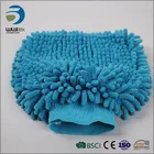 for car cleaning or other washing chenille blue wash mitt
