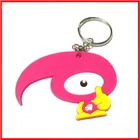 Custom PVC Animal Pattern Metal Keychain For Gifts