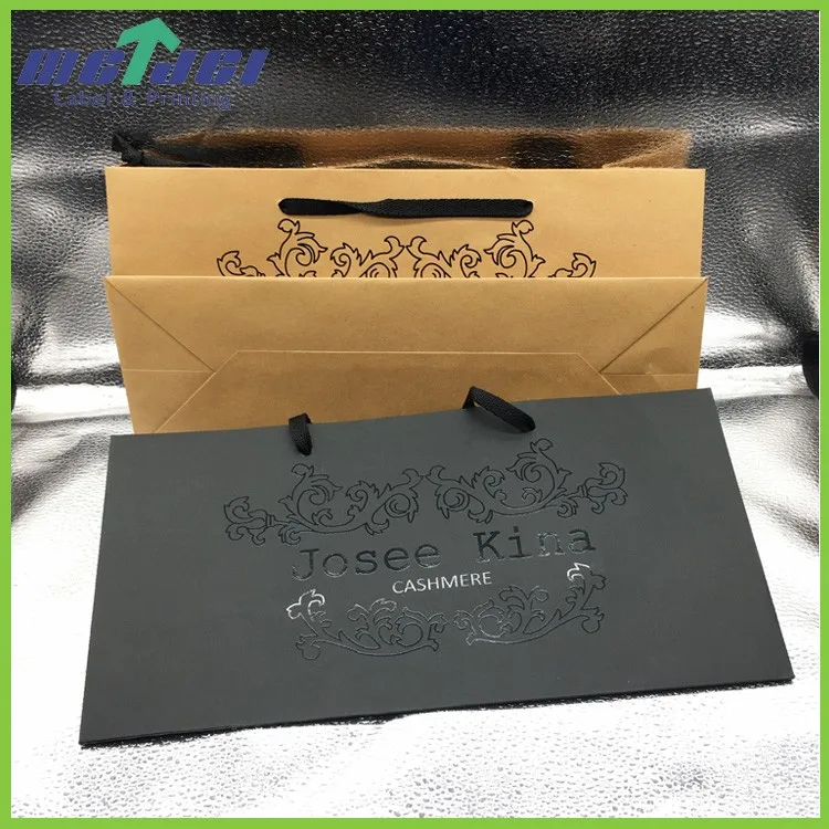 packaging & printing  bags  uv black printed promotional paper