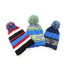 Customized Knitted Stripe Pattern Baby Beanie For Boys