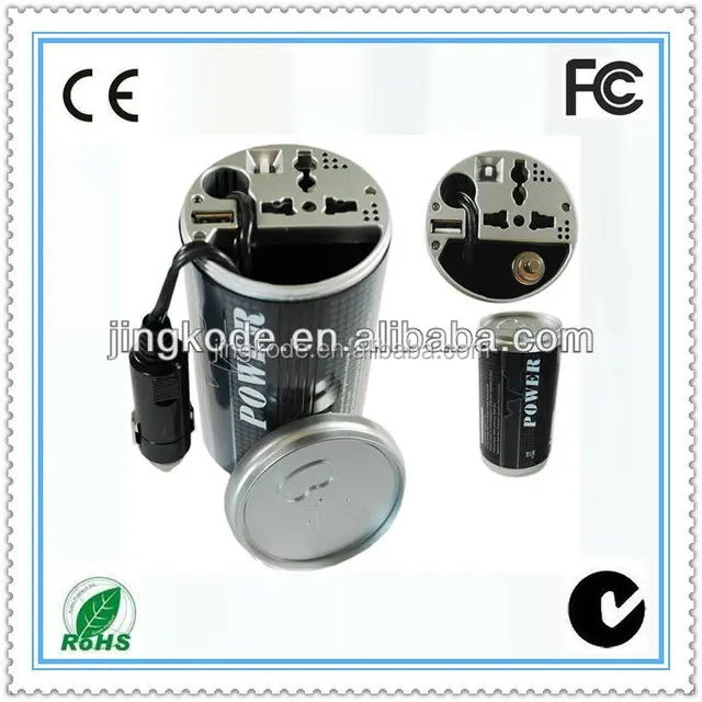 150W/200W Can-shaped Power Inverter& Cola Inverter& Coke-Can Car charger /USB car charger
