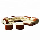 New Modern Trend Recliner Living Room Sectional Part Cheer Leather Sofa Set Furniture With Storage