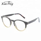 Cheap Vintage Italy Design Round Colors Wood Clear Reading Glasses