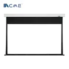 120" home theater projection screen Matte White Fabric Motorized Electric Projector Screen with wireless remote control