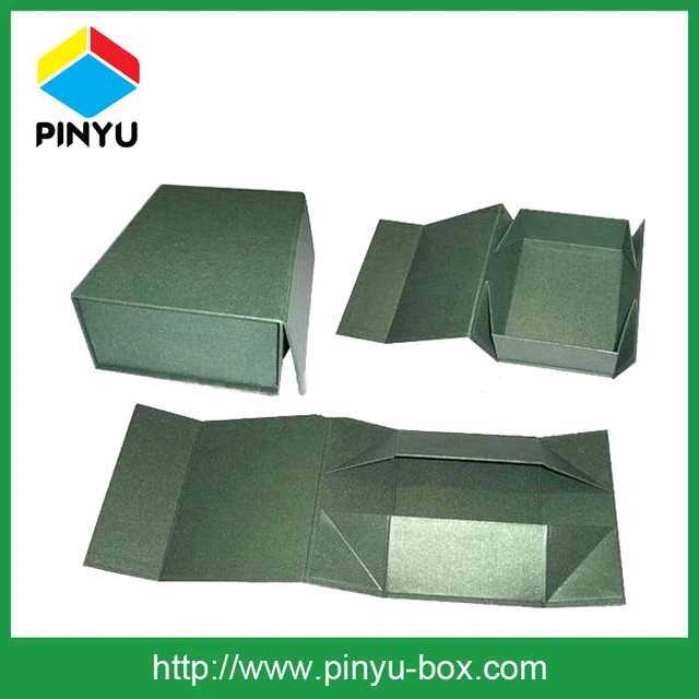 retangular or square color pearlized paper foldable paper box
