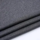 Yarn dyed 6 spandex 94 polyester grey fabric plain rib knit fabric