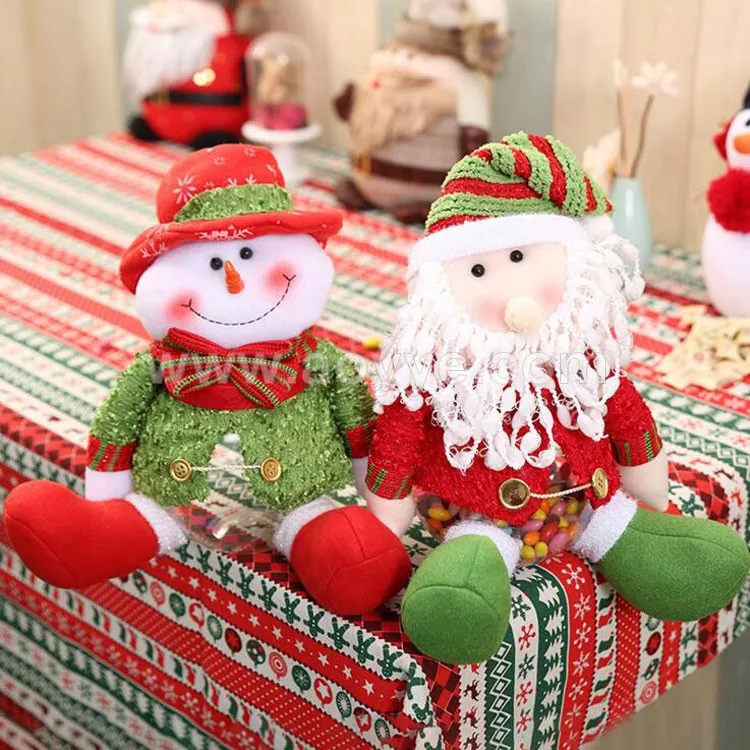 christmas holiday gift decoration santa claus cloth doll candy