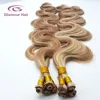 Free samples mongolian remy body wave hand tied hair