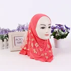 New style muslim girls soft ready to wear hijab for kids