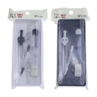 YS-7072 YASI Students Office Stationery Drawing Geometric color plastic Compass ruler set