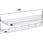 Wholesale SU304 Stainless Steel Towel Racks Mirror Polished Towel Bar With Hooks For Home Hotel Bathroom Organizing