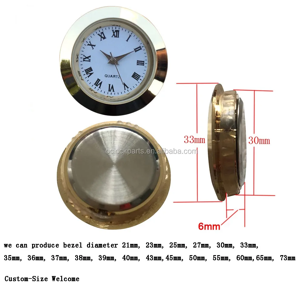 33mm Metal Mini Clock Inserts High Quality Buy Clock Inserts,Mini