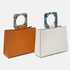 Factory oem Europe elegance simple casual ladies shopper tote bag pu leather handbag for women