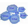 2016 new design Set of 6 silicone stretch lid , silicone storage lids , silicone pan lids