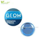 Gold supplier custom promotional metal cheap button badge