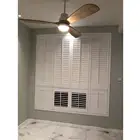 2019 Aisen White Tier on tier PVC Blades Shades Plantation Shutters From China Supplier