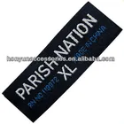 Supply custom size label/t-shirts sizing labels/jeans woven label