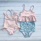 OEM Custom kids swimwear manufacturer High Quality Wholesale one piece summer child girls swimwear for little baby girls