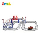 Racing Toy Slot Car Toy Battery Operated City Racing Track Slot Rail Car Toy