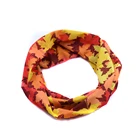 Maple leaf patterns beautiful colors high quality headwear with cheap price for wholesale made in china