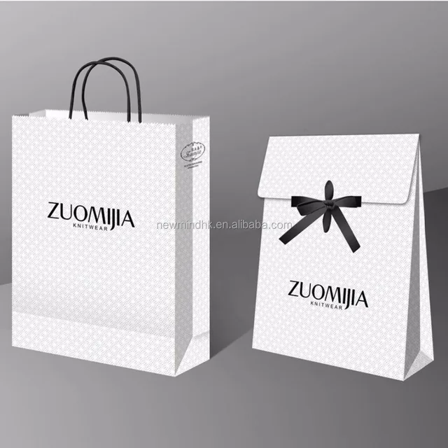 custom made jewellry kraft paper packaing gift bag for shopping