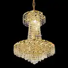 Hot Sale Empire style antique brass crystal chandelier for living room