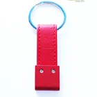 classic black & red top quality leather keychain for promotion