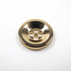 China supplier 4hole metal shirt button gold alloy metal sewing button