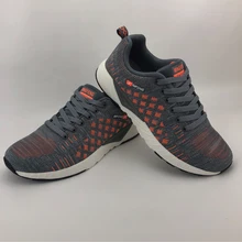 wholesale oem custom Men knitting sneaker light and breathable air fashion sport running shoes