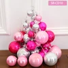 6CM 8CM 10CM 20cm shiny Matt Red green purple pink plastic big Christmas ball ornament factory