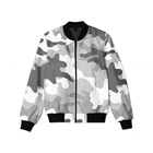 High quality custom men breathable dark blue printing logo long sleeve camo windbreaker jacket