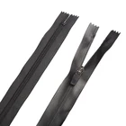 Zipper Zippers Zipper Us Dawei Brand Widely Used 5# Black Open-end Invisible PVC Waterproof Zipper
