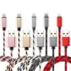 New arrived 1m 3FT nylon Braided 2.4A fast charger micro usb data 8pin cable cord for iphone X/8/7/6/5 Ipad mini