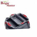 3pcs silicone cake baking pan tray bakeware set