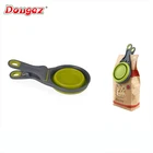Collapsible foodScoop N' Clip 3 in1 Pet food scoop with pet food bag clip