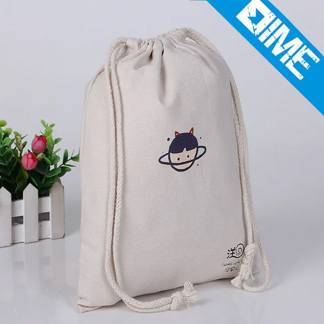 design corral cotton muslin drawstring gift bags