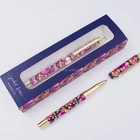 Hot Sale New Style Metal Ballpoint Pen Crystal Pens Stationery Ballpen Office Material Supplies Promotion Gift