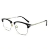 PC metal black business style classic eyeglasses optical frame